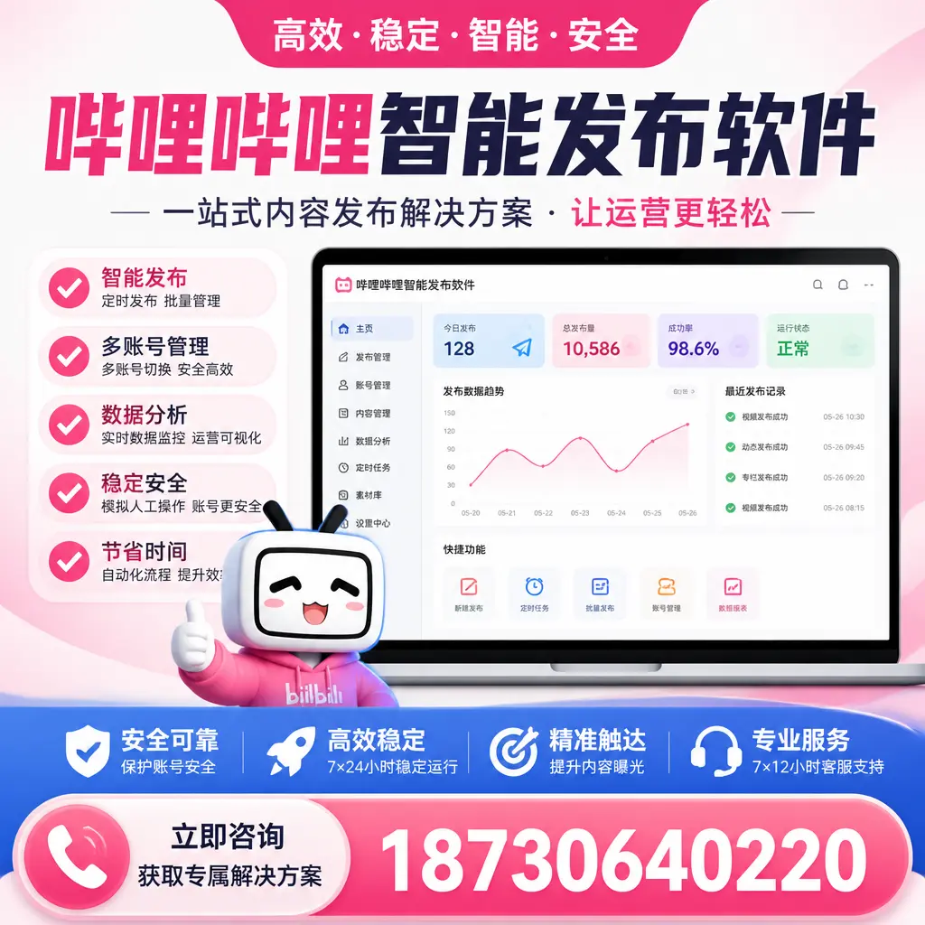 哔哩哔哩智能发布软件选型对比：哪个更适合 和田 的你？